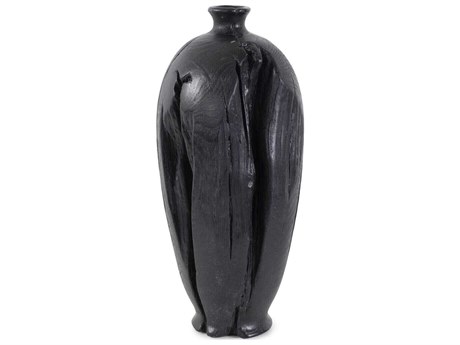 Howard Elliott Haru Textured Matte Black Vase