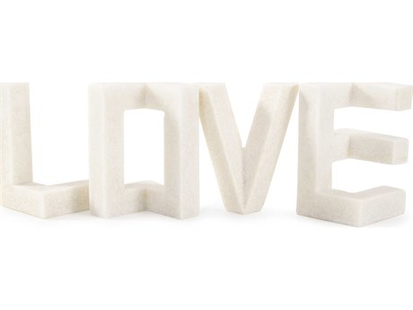 Howard Elliott White Just Say "Love" Sculpture
