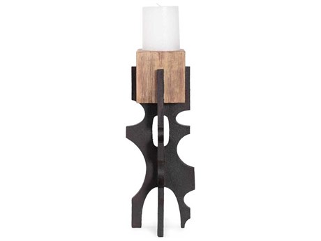 Howard Elliott Sand Cade Architectural Pillar Candle Holder