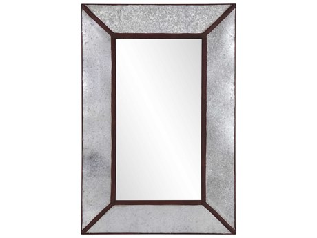 Howard Elliott Durrango Silver Rectangular Wall Mirror