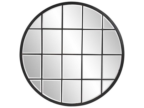 Howard Elliott Superior Bronze Round Wall Mirror