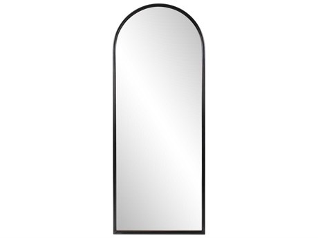 Howard Elliott Pure Arched Matte Black Wall Mirror