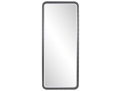 Howard Elliott Fordham Charcoal Rectangular Wall Mirror
