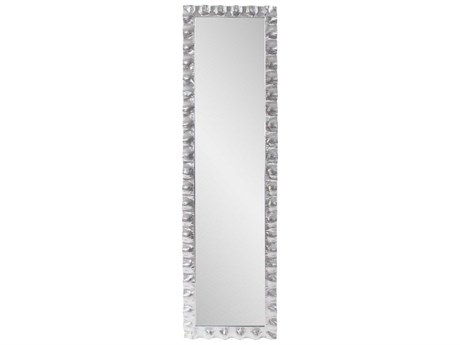 Howard Elliott La Bailadora Textured Silver Rectangular Wall Mirror