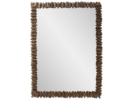 Howard Elliott Albert Bronze Rectangular Wall Mirror