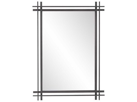 Howard Elliott Clarke Graphite Rectangular Wall Mirror