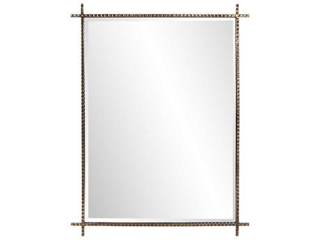 Howard Elliott Isarno Bronze Rectangular Wall Mirror