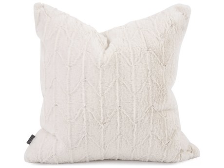 Howard Elliott Faux Fur Angora Natural 20" x 20" Pillow