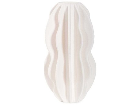 Howard Elliott Matte White Oswick Tiered Vase