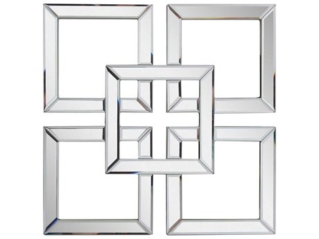Howard Elliott Landia Clear Square Wall Mirror