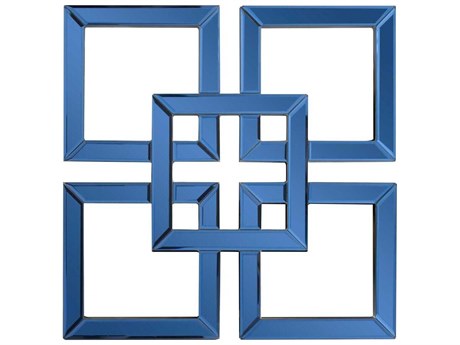 Howard Elliott Landia Sapphire Square Wall Mirror