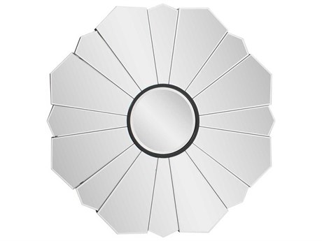 Howard Elliott Camfield Polished Silver Wall Mirror