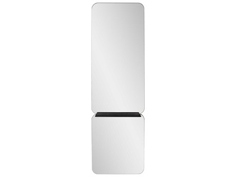 Howard Elliott Gropius Polished Silver Rectangular Wall Mirror