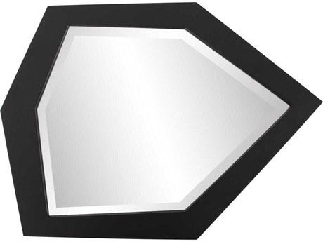 Howard Elliott Abrams Matte Black Wall Mirror