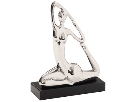 Howard Elliott Mermaid Nickel Mermaid Posed Yoga Figure