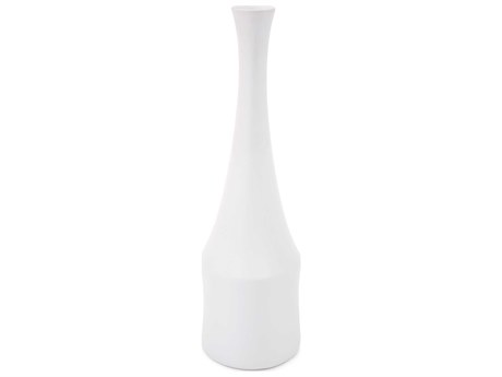 Howard Elliott Flared Matte White Vase