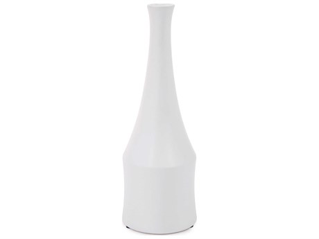 Howard Elliott Flared Matte White Vase