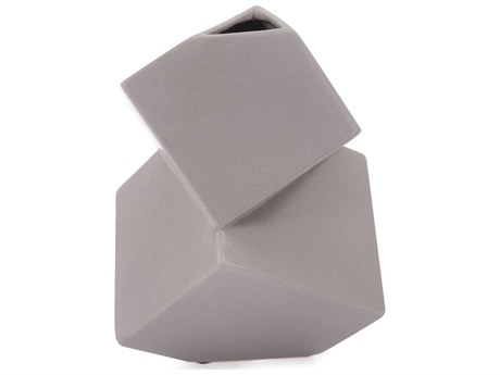 Howard Elliott Cubic Taupe Vase