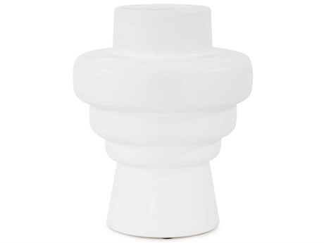 Howard Elliott Zopol Matte White Vase