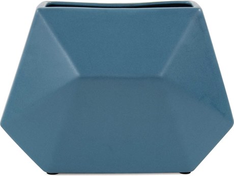 Howard Elliott Brassa Teal Vase