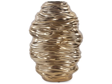 Howard Elliott Ebb Brass Vase