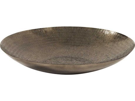 Howard Elliott Textured Deep Bronze 24" Decorative Bowl