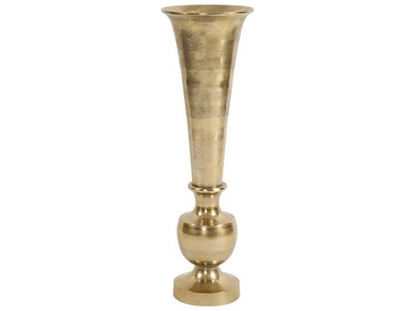 Howard Elliott Gold Flared Vase
