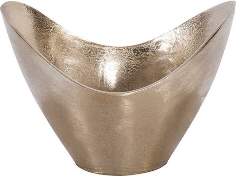 Howard Elliott Gold Hi-Lo Decorative Bowl