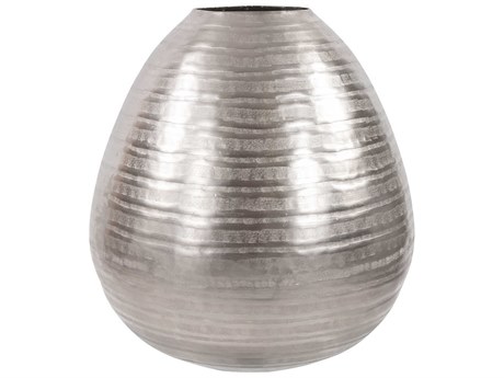 Howard Elliott Chiseled Champagne Teardrop Vase