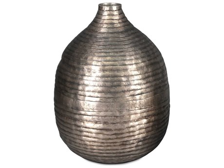 Howard Elliott Circlet Antique Silver Bottle Vase