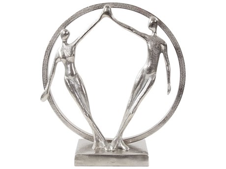 Howard Elliott Love Bright Silver Love Affair Sculpture