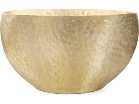 Howard Elliott Espen Matte Gold Oval Decorative Bowl