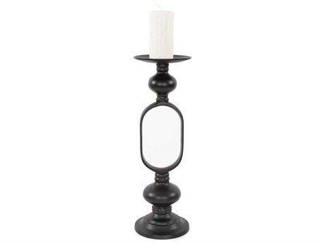 Howard Elliott Zara Ebony Open Pillar Candle Holder