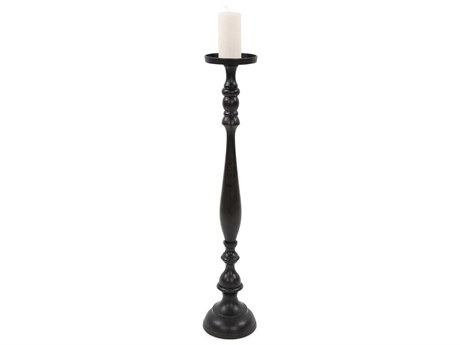 Howard Elliott Zara Ebony Extra Large Pillar Candle Holder