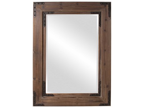 Howard Elliott Caldwell Wood / Iron Rectangular Wall Mirror