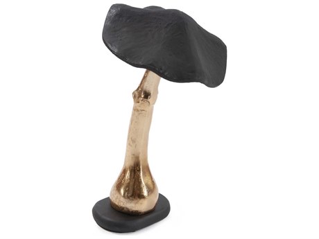 Howard Elliott Black Gold Magical Mushroom Sculpture