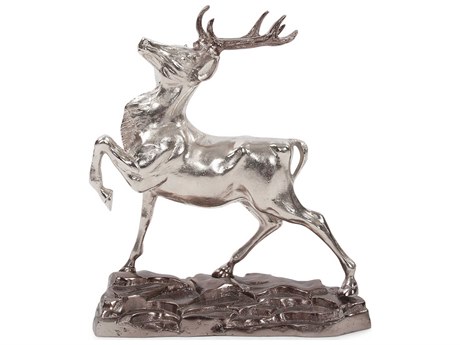 Howard Elliott Silver Red Deer Stag Sculpture