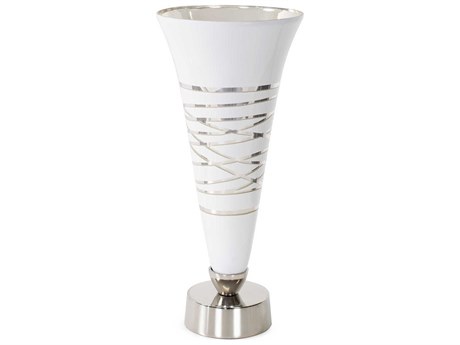 Howard Elliott Lustig Artic Silver Glossy White Vessel