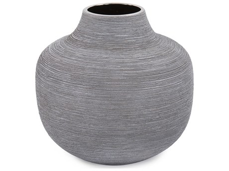 Howard Elliott Niemeyer Gray Silver Vase