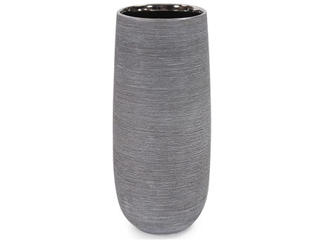 Howard Elliott Niemeyer Gray Silver Torpedo Vase