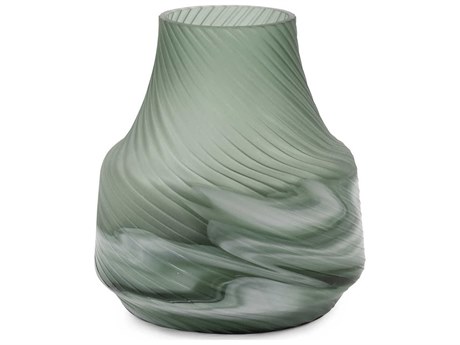 Howard Elliott Grey / Green 8" Vase