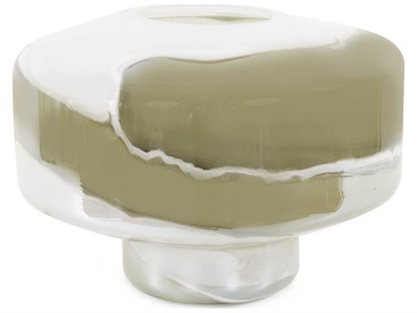 Howard Elliott Malin Sage Green White Vase