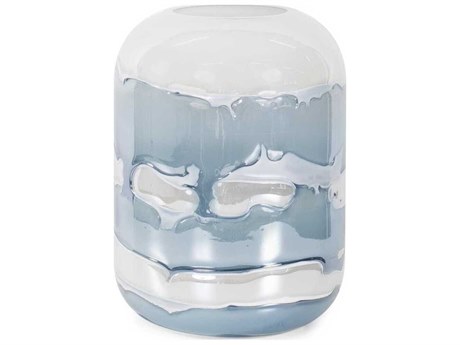 Howard Elliott Glacier Bay Rounded Edged Cylindrical Vase