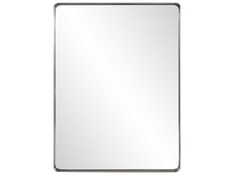Howard Elliott Steele Silver Rectangular Wall Mirror