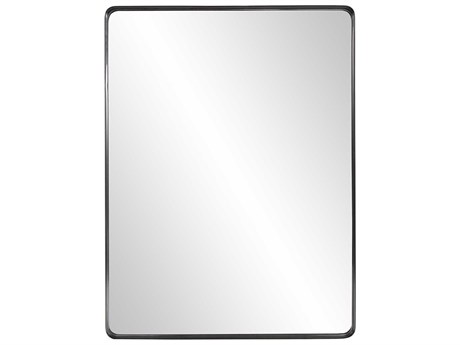 Howard Elliott Steele Black Rectangular Wall Mirror