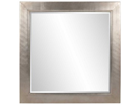 Howard Elliott Millennium Silver Leaf Square Wall Mirror