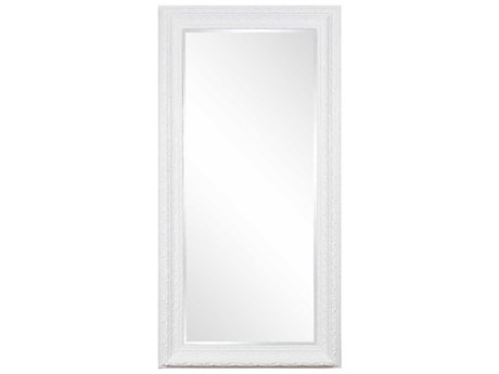 Howard Elliott Countess White Rectangular Floor Mirror