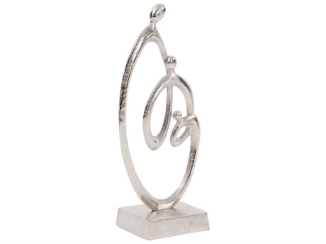 Howard Elliott Matte Champagne Family Embrace Sculpture