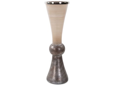 Howard Elliott Bursa Nickel Flared Glass Vase