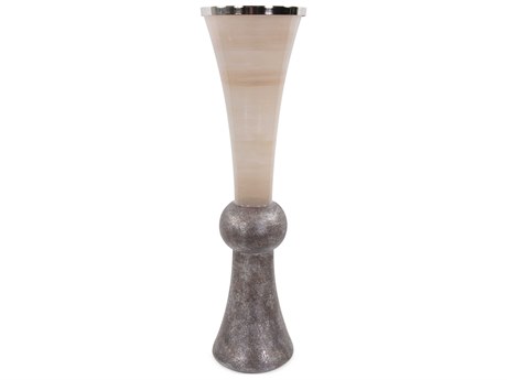 Howard Elliott Bursa Nickel Flared Glass Vase